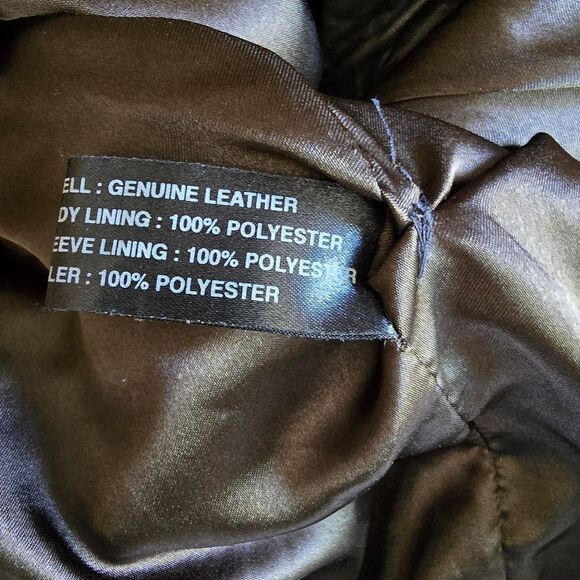 MICHAEL MICHELLE Mens Genuine Leather Jacket Size Large Soft Leather Size Large - Picture 4 of 9